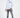 Men's Simon grey washed distressed jeans in a slim fit streetwear style with ripped knees and paint splatter details.