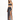 A model poses in a dark two-piece outfit featuring a knotted top and a high-slit skirt with a floral pattern.