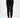 Back view of model wearing black high-waisted knit joggers from the Paris Pants Set with ribbed ankle cuffs.