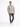 A man stands confidently in a short-sleeve, striped shirt paired with distressed jeans and white sneakers.