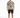A man stands confidently in a patterned short-sleeve shirt and black shorts, paired with white sneakers.