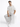 A man sits on a white cube wearing a light-colored T-shirt with a textured "PEACE" design, paired with gray pants and...