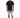 A man stands confidently in a black t-shirt, distressed gray jeans, and white sneakers against a plain background.