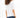 Back view of the More Love white graphic t-shirt in a premium cotton streetwear fit on a model with dark denim jeans.