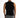 Back view of a man in the Game Over graphic streetwear tank in Carbon black, paired with grey denim shorts.