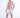 Man wearing Jayden floral print swim trunks in white and grey with a drawstring waistband and summer beachwear style.