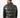 Back view of Peter Puffer Vest, a men's black faux-leather streetwear vest with horizontal quilting.
