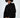 Model in the Paris Top Set, a black oversized turtleneck knit sweater and matching pants co-ord for women.