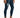 Men's Wilder blue washed slim fit jeans with paint splatter, distressed details, and functional ankle zippers.