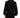 Back view of the Ellis Bomber Jacket in Carbon black, featuring padded shoulders and oversized streetwear sleeves.