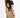 Rear view of high-waisted soft khaki crepe pants with a black textured belt and a cutout crop top.