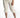 White Freya wide-leg pants featuring a high-waisted smocked drawstring and elastic cuffs on a model.