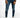 Men's Finnley blue slim fit distressed jeans with knee rips and Carbon side logo detail, paired with white sneakers.