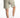 Back view of high-waisted Vera Grey tailored shorts in a linen-style fabric, styled with white sneakers.