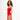 Side view of Emma Red Mini Dress on model, featuring a bodycon silhouette, one-shoulder neckline, and high side slit.