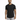 A man wearing a fitted black t-shirt and light gray shorts stands against a plain white background.