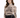 A woman models a fitted, long-sleeve top featuring intricate graphic designs and a high neckline.