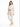 A woman poses in a light beige cropped hoodie and matching joggers, paired with sporty sneakers.