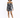 A model poses in a fitted black and white tie-dye dress with long sleeves and a ruched design.