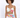 A model poses in a tropical print crop top and matching skirt, featuring vibrant floral patterns and a stylish cut.