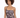 A model poses in a one-shoulder dress featuring a floral pattern in soft pink and black hues.