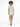 A model poses in a light green, textured dress with a collar and short sleeves, paired with black open-toe shoes.