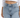 A close-up of a person wearing light blue high-waisted jeans paired with a cropped white long-sleeve top.