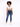A model poses in a cropped white top and fitted blue jeans, paired with white sneakers against a light background.