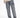 Casual gray cargo jeans with multiple pockets, styled with a beige gradient shirt and white sneakers.