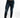 A man wearing dark blue distressed jeans and white sneakers, standing against a plain white background.