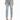 Light blue distressed jeans with a relaxed fit, featuring rips and a drawstring waist, paired with black heels.