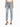 Light blue distressed jeans with a relaxed fit, featuring rips and a drawstring waist, paired with black heels.