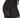 Black mini skirt featuring a side lace-up design with gold eyelets and a tied waistband detail.