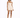 A model poses in a light beige romper with a wrap design and spaghetti straps, paired with black heels.