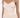 A model wears a light beige, sleeveless, wrap-style top with delicate spaghetti straps.