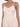 A model wears a light beige, sleeveless, wrap-style top with delicate spaghetti straps.