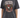 A loose-fitting, dark gray t-shirt featuring a graphic of an eagle and bold text in a vintage style.