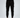 Black cargo joggers with side pockets, featuring a drawstring waist and paired with white sneakers.