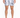 Men's swim shorts featuring a floral pattern in black and white, paired with casual slide sandals.