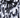 Close-up of swimwear featuring a black and white abstract pattern with a drawstring closure.