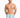 A man stands confidently in colorful swim trunks featuring a tropical palm tree print against a light background.