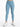 Light blue leggings paired with white athletic shoes, showcasing a sleek, fitted design.