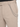 Beige evening pants featuring a sleek design with a decorative silver chain attached to the side.