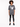 A model stands wearing a gray oversized tee with a Philadelphia graphic, paired with black leggings and sneakers.