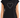 A black short-sleeve top featuring a simple outlined heart design on the front.