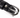Close-up of a black leather belt featuring a shiny silver buckle and snap detail.