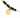 A close-up of a beaded bracelet featuring black faceted beads and a gold peace symbol charm.