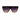 Stylish oversized sunglasses with a black frame and tortoiseshell accents, featuring gradient purple lenses.