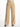 Beige wide-leg pants with pleats and a button closure, styled with a light top and black heeled sandals.