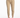 Light beige pants with a high waist and cropped length, paired with a woven brown belt and white sneakers.